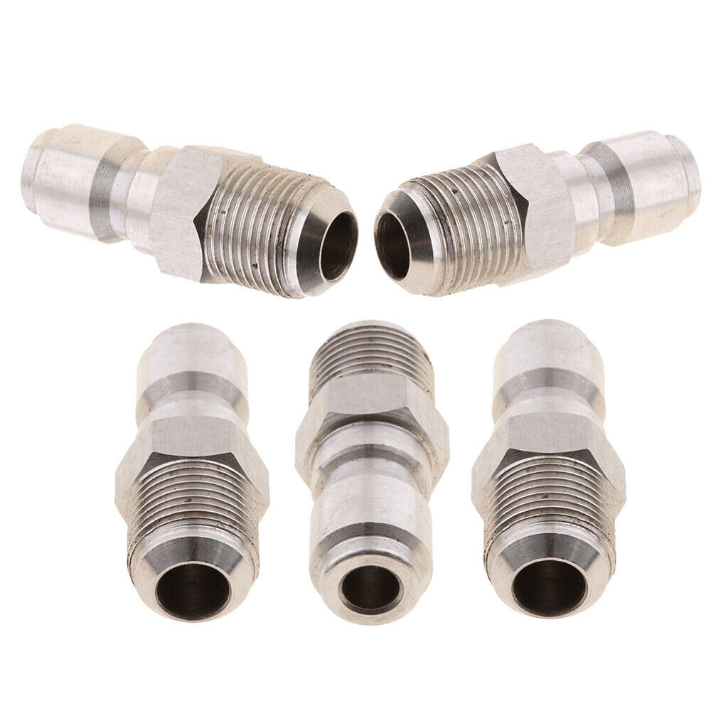 5 Pieces 3/8" Quick Connector to 15mm Male Adapter for Pressure Washer