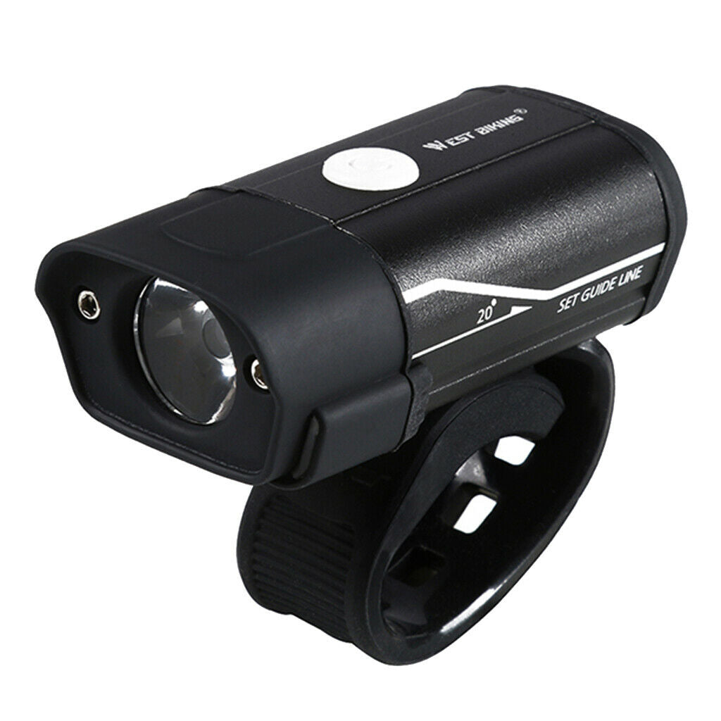 Bicycle Head Light Headlight Flashlight LED USB Handlebar Lamp Accessories