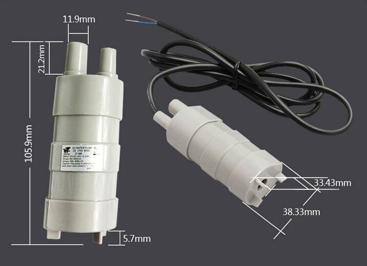 JT-500 Bath Machine Water Pump 5m Head MINI DC Household Submersible Brush Pump