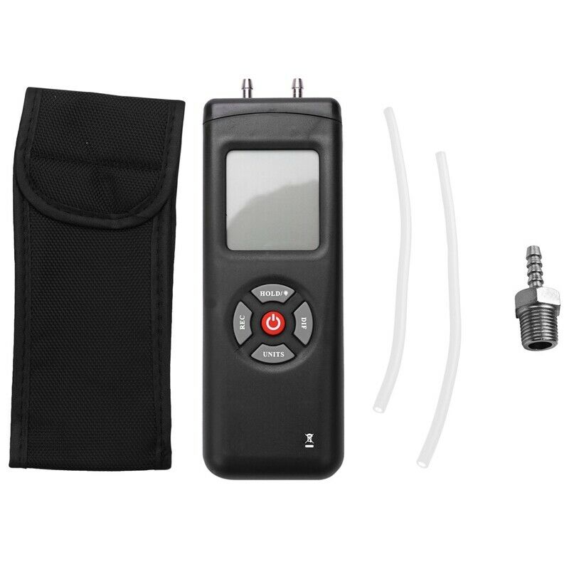 Manometer Digital Portable Handheld Air Vacuum Gas Pressure Gauge Meter with BE4