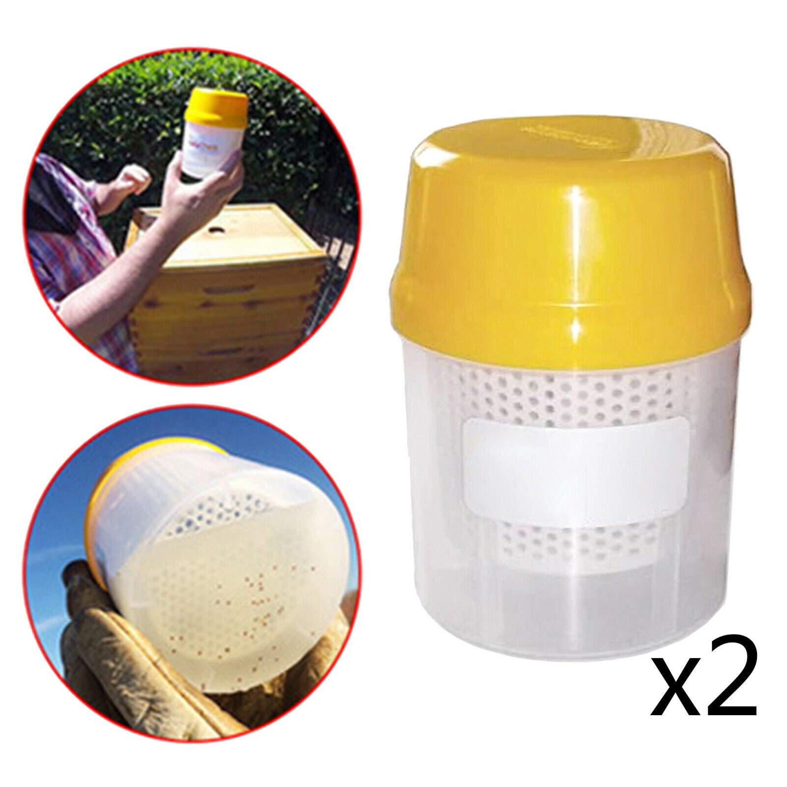 2 Pack Accurate Plastic Varroa Shaker Monitoring Measuring Bees Beekeeping