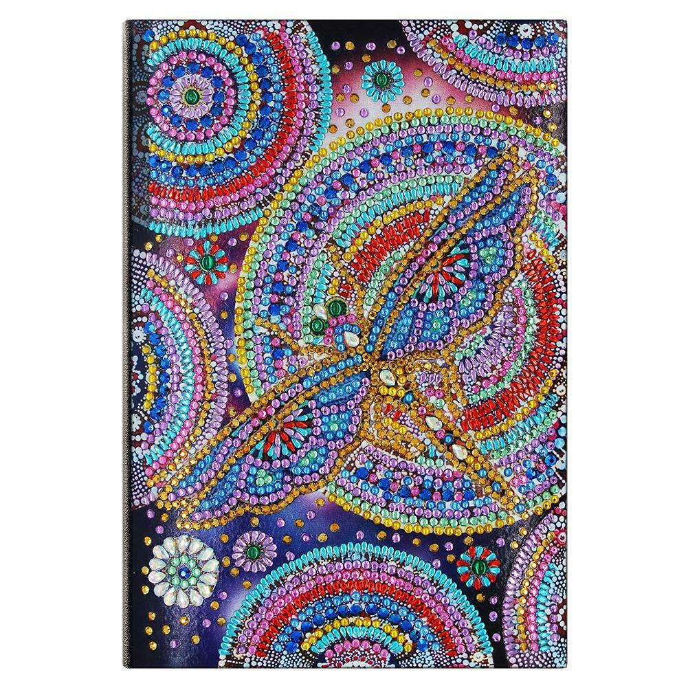 DIY Dragonfly Special Shaped Diamond Painting 50 Pages A5 Notebook Notepad @