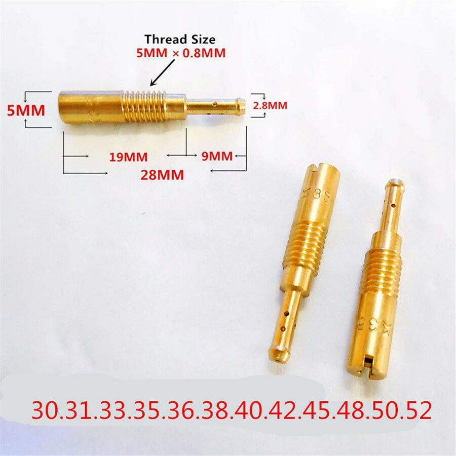 12pcs Copper Carburetor Pilot/Slow Jet