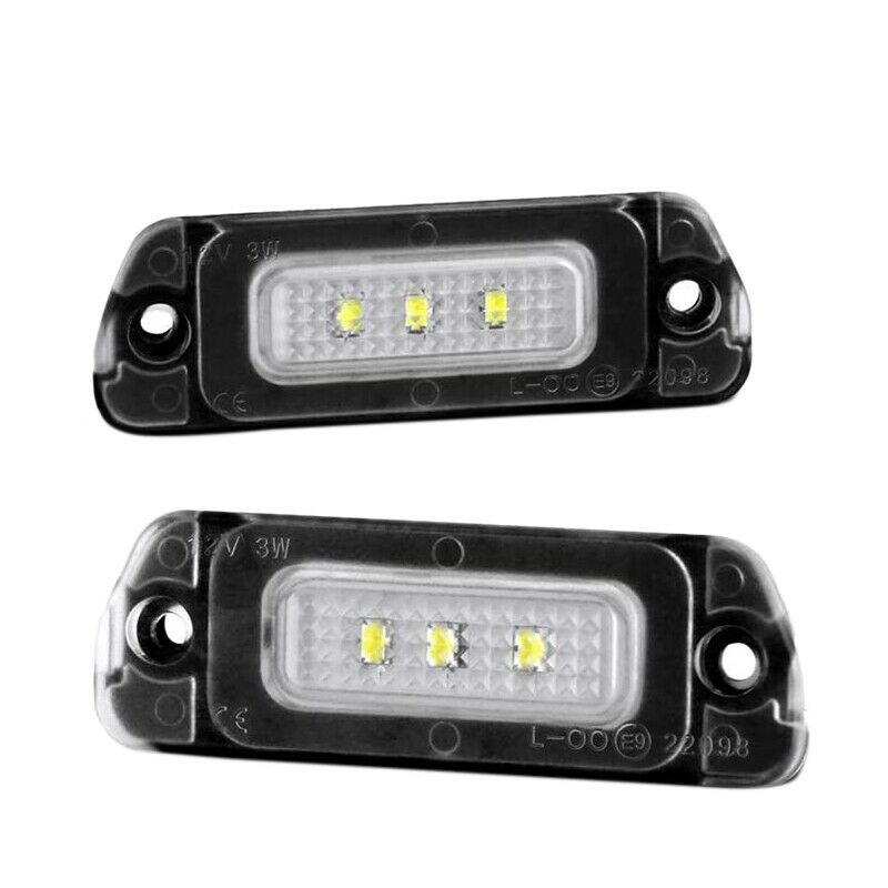 2X(LED License Plate Light Housing SET for Mercedes W164 W251 GL K5S4)