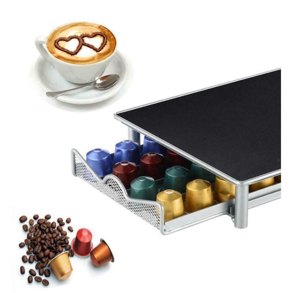 Coffee Machine Stand 40 Coffee Capsule Holder Organizer Fits Nespresso