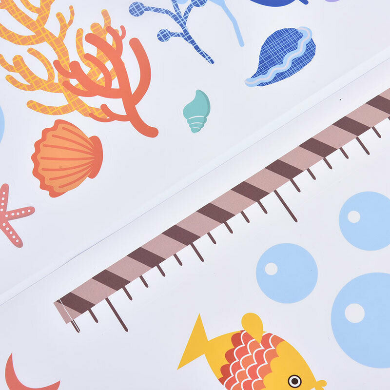 Children Height Stickers Animals Wall Stickers Kids Living Room Home Decorat FG