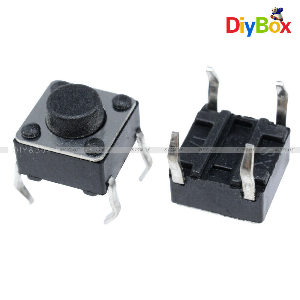 20Pcs 6X6X5mm 4Pin DIP Tactile Push Button Switch Tact Switch