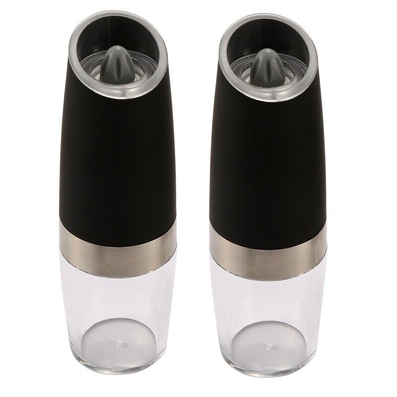 Premium Gravity Electric Salt and Pepper Grinder Set of 2 Battery Powered SaltJ6