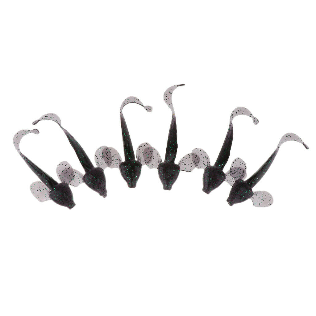 12x Capuchin Soft Artificial Grub Worm Baits Maggots Lures Fishing Tackle Jig