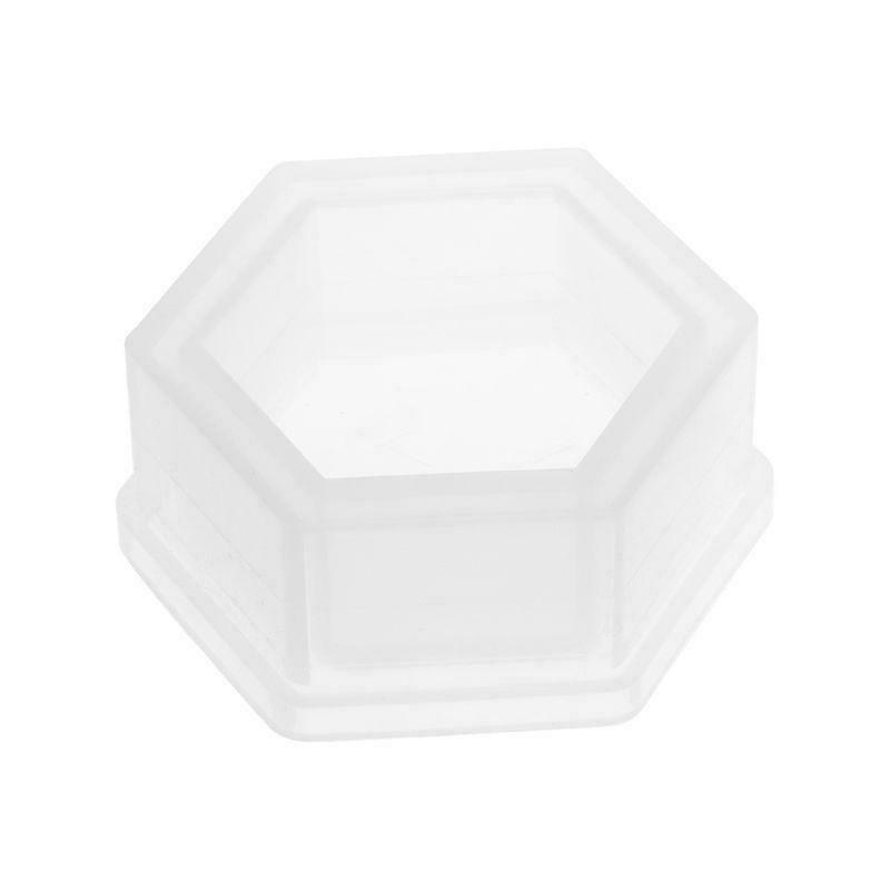 Hexagon Flower Pot DIY Silicone Molds Garden Planter Cement Concrete Vase Moulds