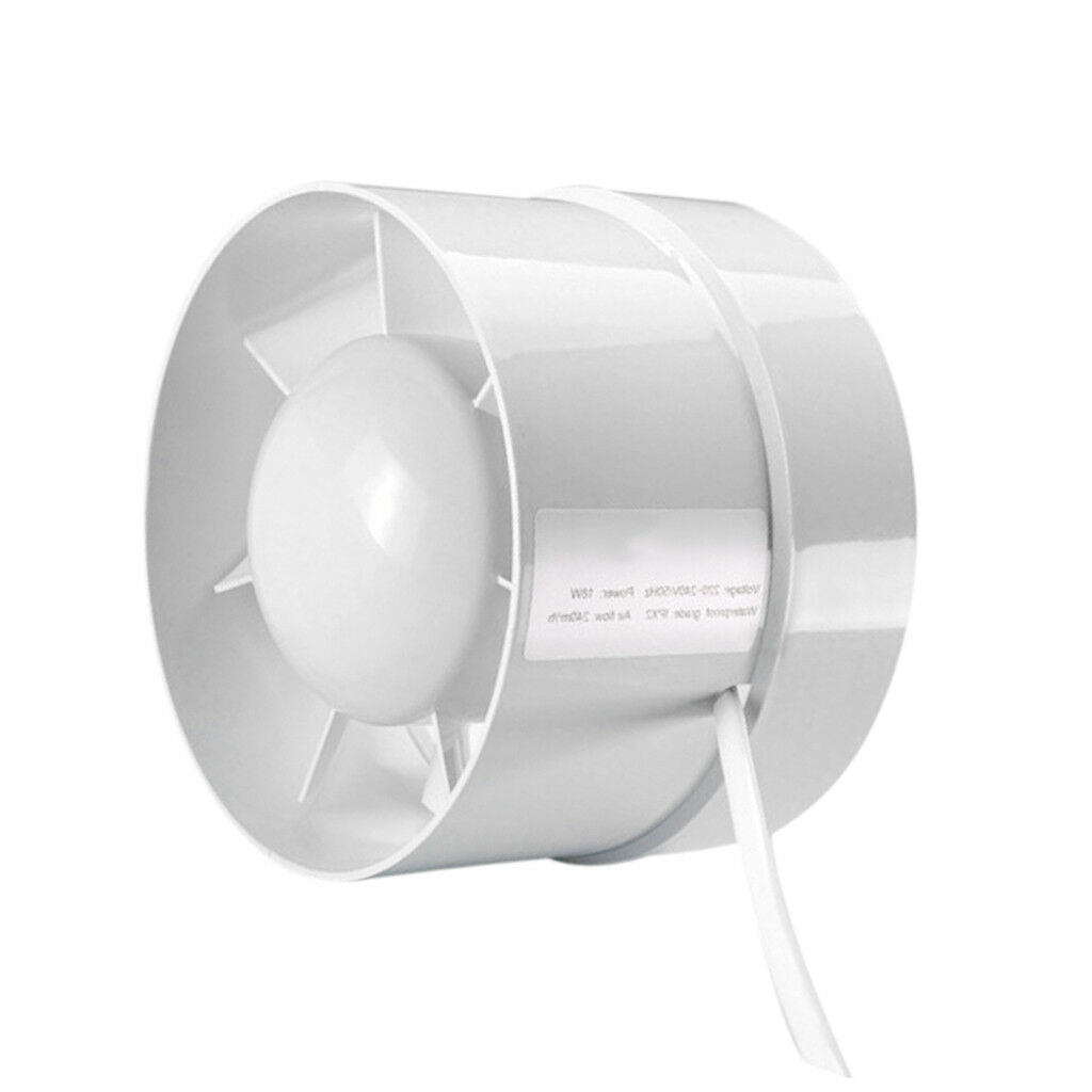 Inline Duct Booster Exhaust Ventilation Fan 125mm (5" Inch) Intake Outtake