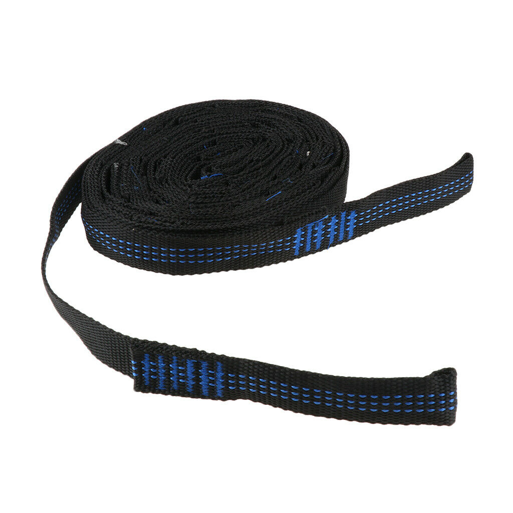 2pcs Adjustable Hanging Extension Hammock Straps Heavy Duty  Swing - Blue,