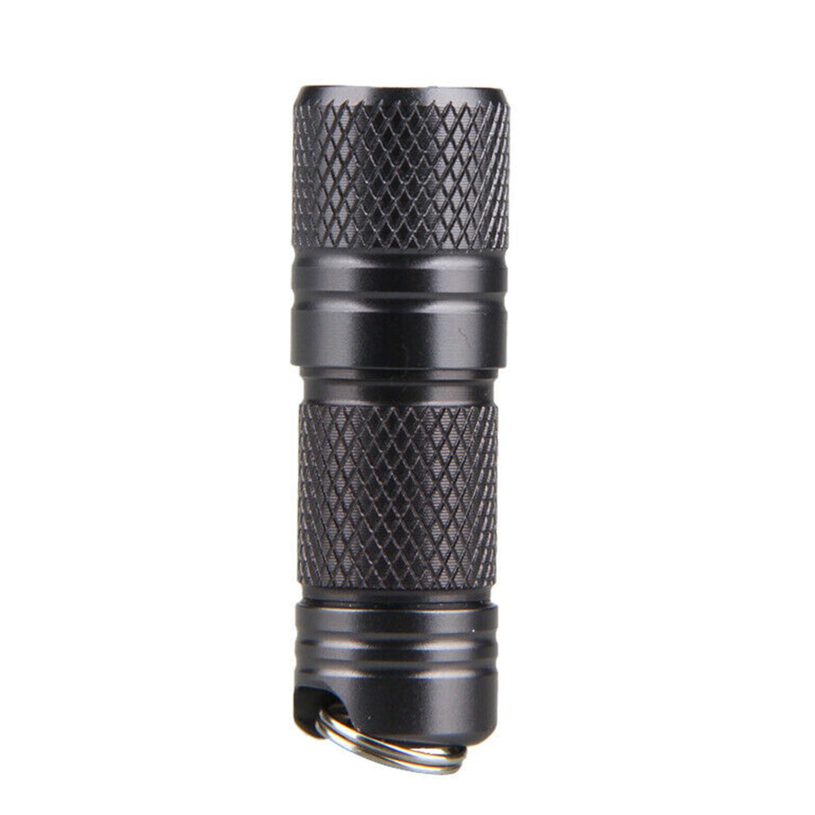 Compact Mini USB Rechargeable LED Flashlight Lamp Keychain Torch Light Night AM