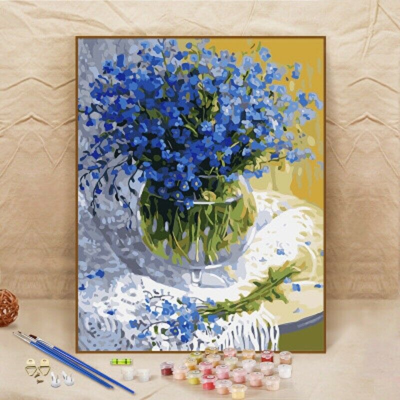 Digital Oil Painting DIY Hand painted Oil Paintings Flowers Drawing Home Beauty