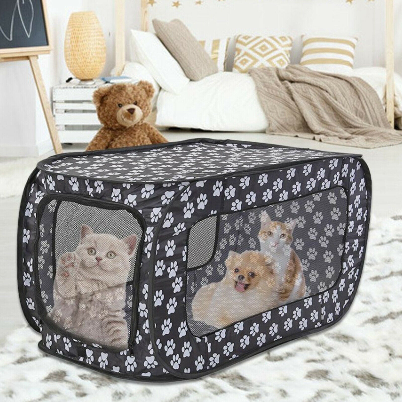 Folding Cat Carriers Dog Carrier Pet Carrier for Small Medium Cats Dogs Puppies