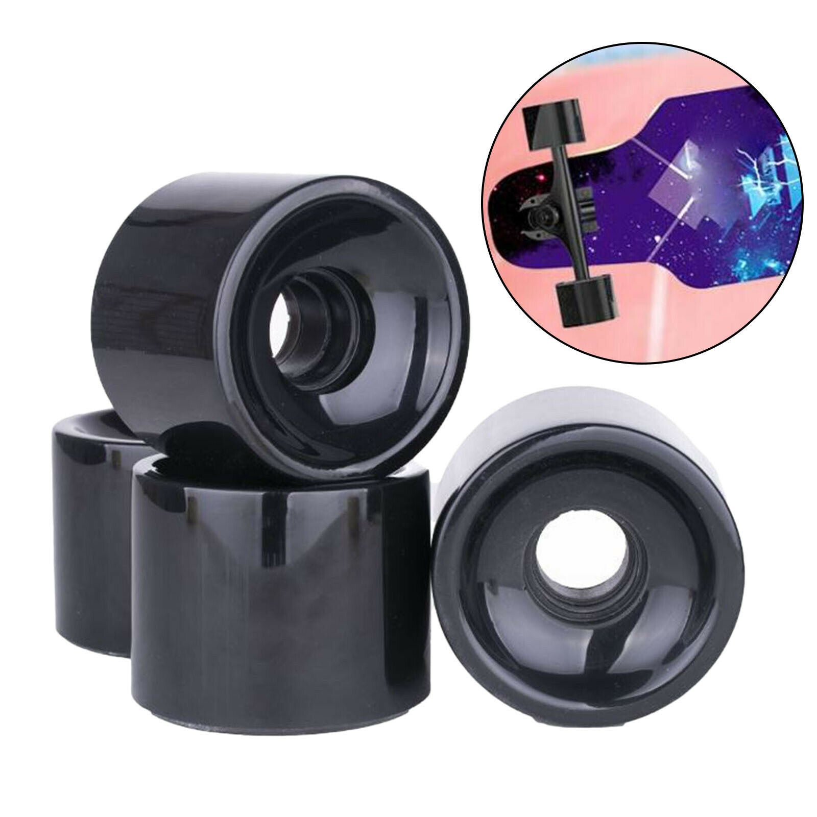 4Pcs Skateboard Wheels Longboard PU Roller Cruiser Decks Maintenance Wheel