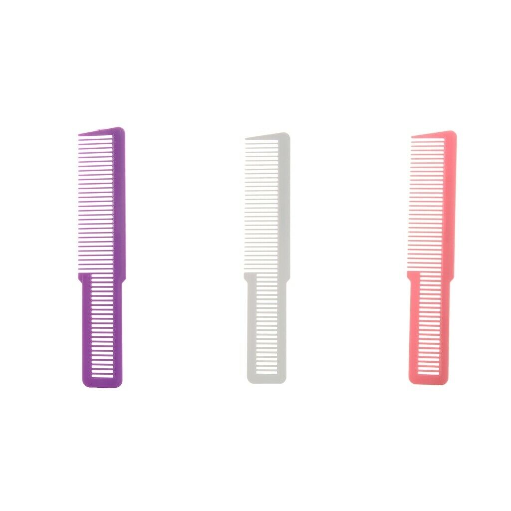 6Pcs Barber's Flattop Hair Clipper Cutting Combs Static Free Hairdressing