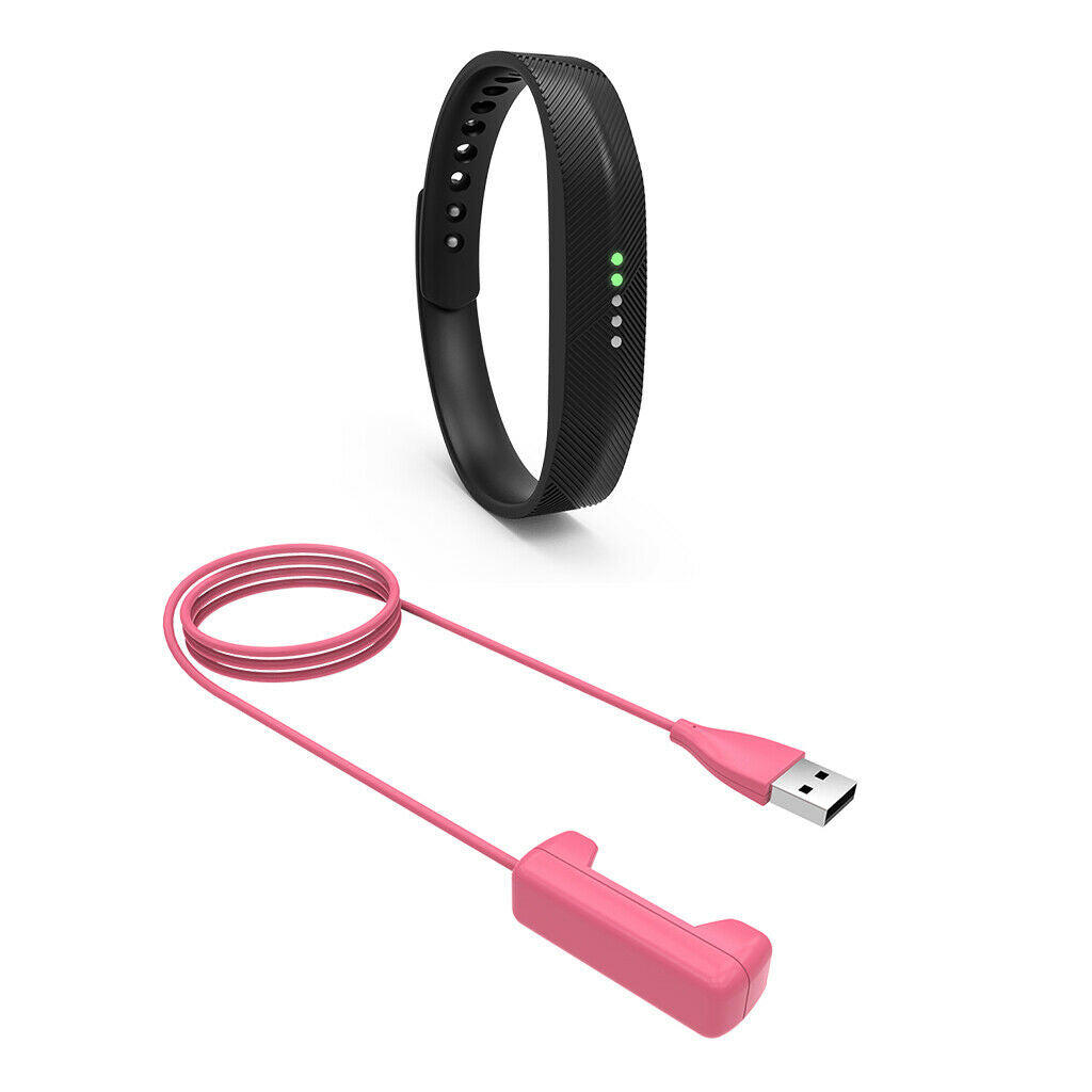 Replacement USB Charger for  Flex 2 Tracker Wristband Cable 1m Pink