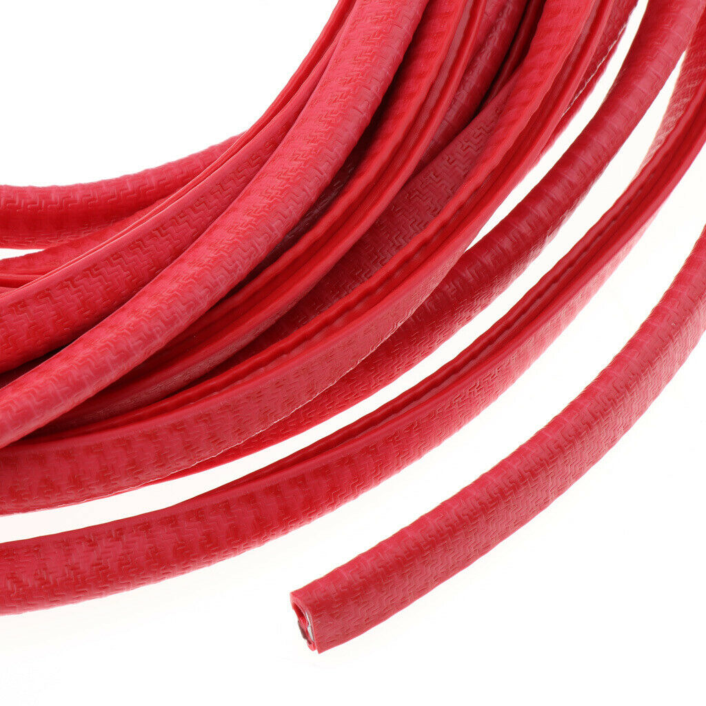 2 Pieces Car Anti Shock Sealing Strips Invisible Protection Tape Black+Red