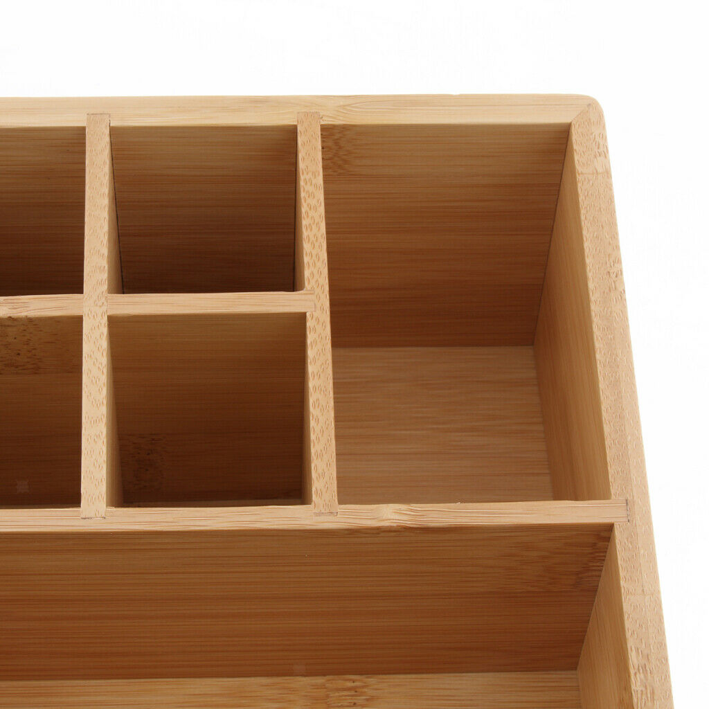 2 Pcs Wood Makeup Storage Organizer Cosmetic Storage Box For Neat Countertop