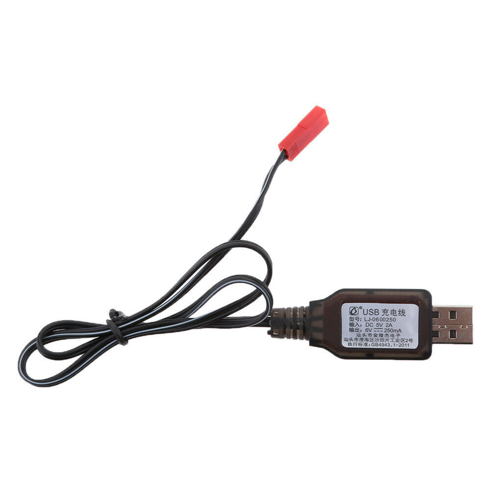 Premium 6V USB to JST Plug NI-MH NI-Cd Battery Charging Cable for RC Drone