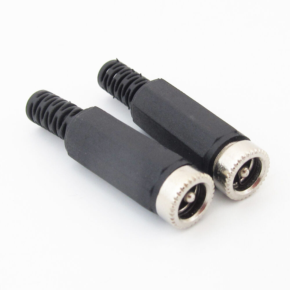100pcs 5.5x2.1mm 5521 Female DC Socket Jack Power DIY Solder Connectors Plastic