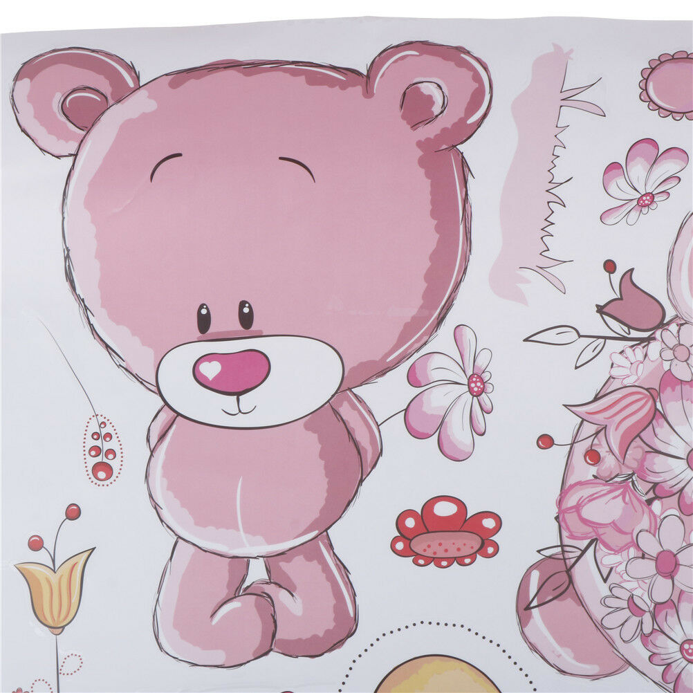 Couple bear wall stickers children room decor baby shower adhesive for k.l8