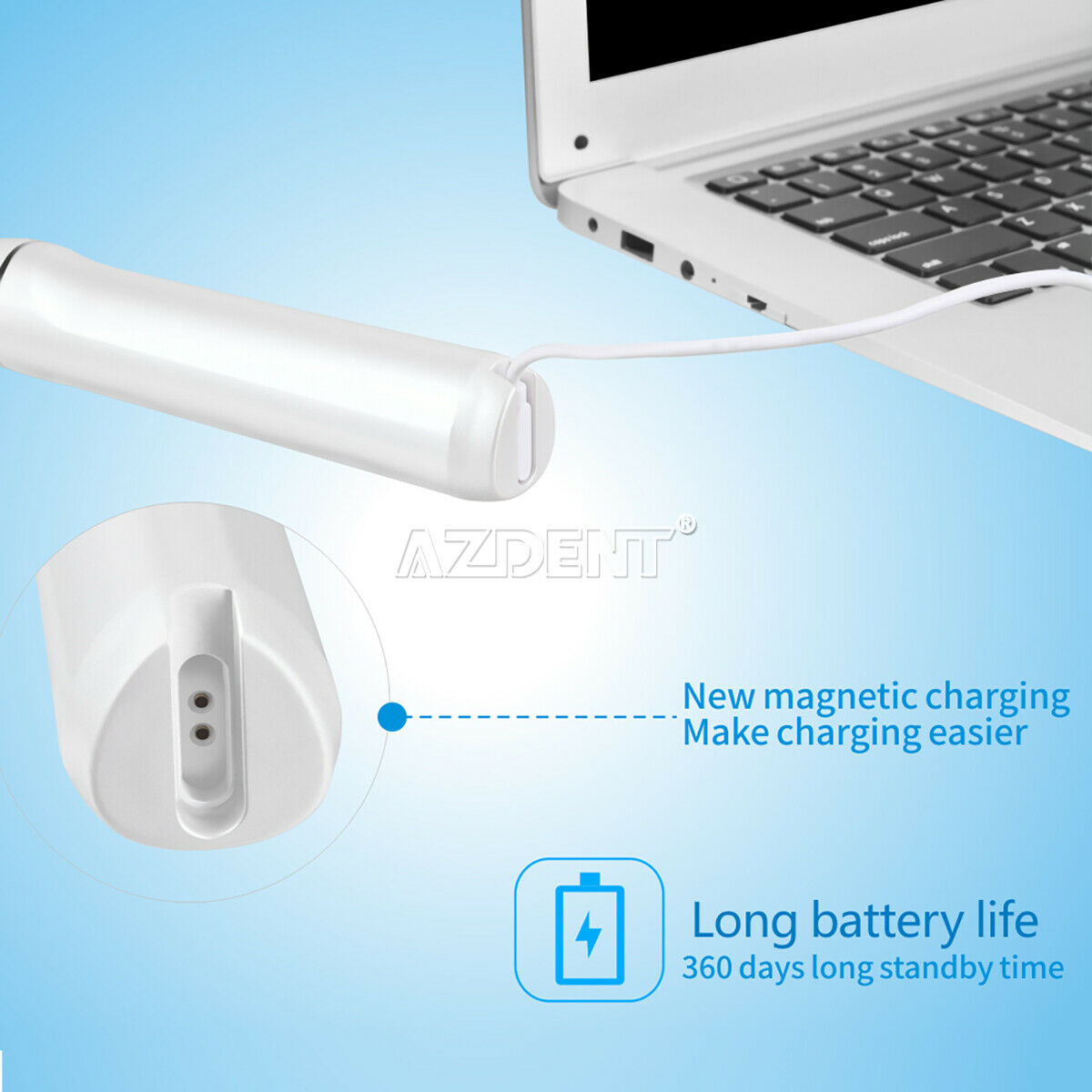Dental Electric Ultrasonic Tooth Cleaner Removal of Calculus Scalers Portable