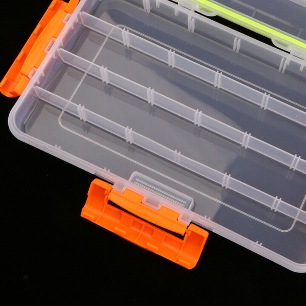 Plastic Fishing Lures Bait Tackle Cell Storage Container Organizer Box Large