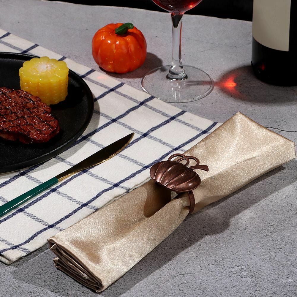 Bronze Weddings Napkin Holders Dinner Tables Rings Pumpkin Napkin Ring Fall