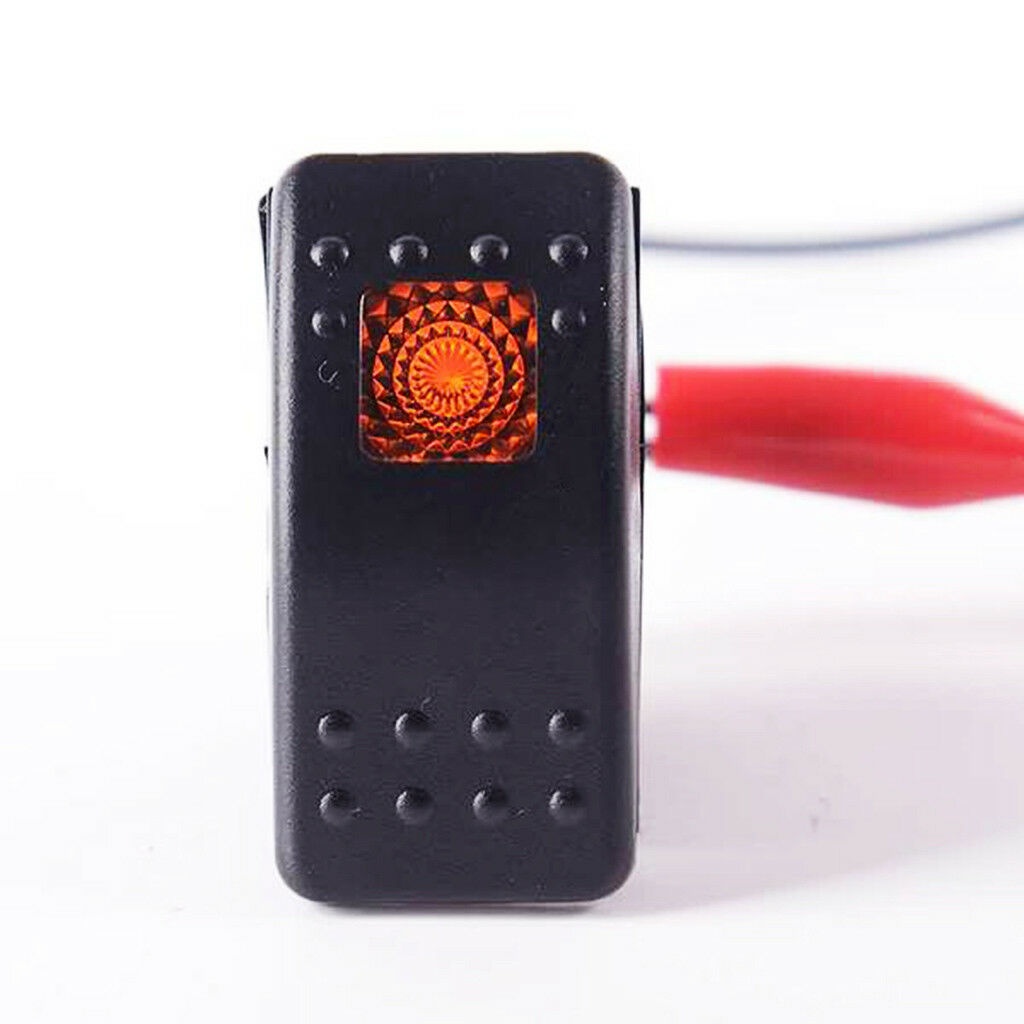5 x Waterproof 12V 20A Rocker Switch LED Car Boat 5 Colors of Light