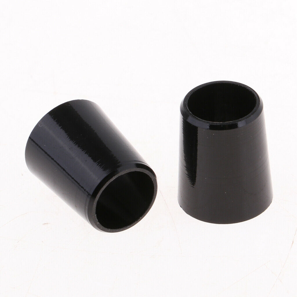3X 5 Pieces Golf Shaft Ferrules Adapter End Cover Black Accessories 0.370