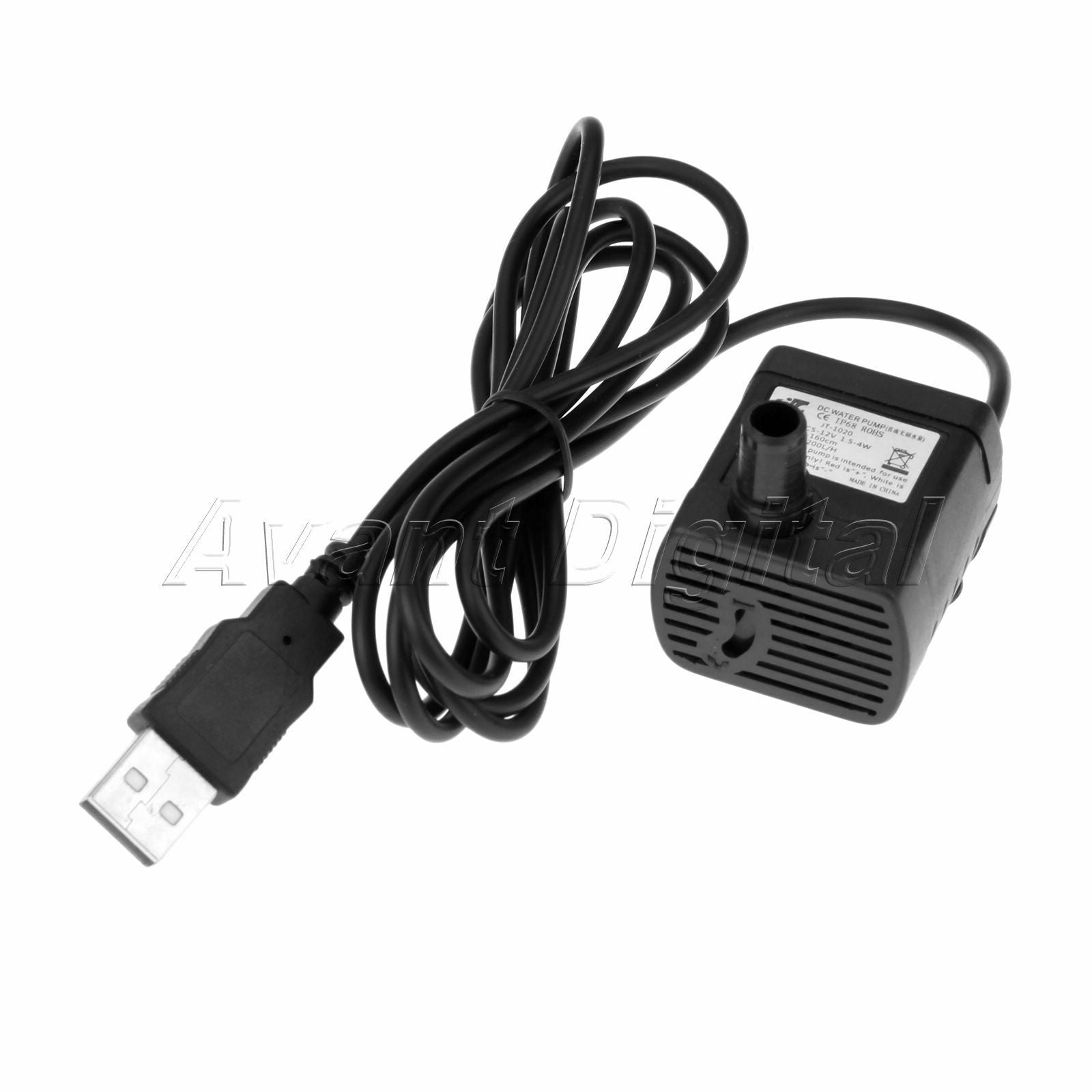 Pc DC 5-12V Brushless Submersible Water Pump USB Fountain Fish Tank Rubber Hose