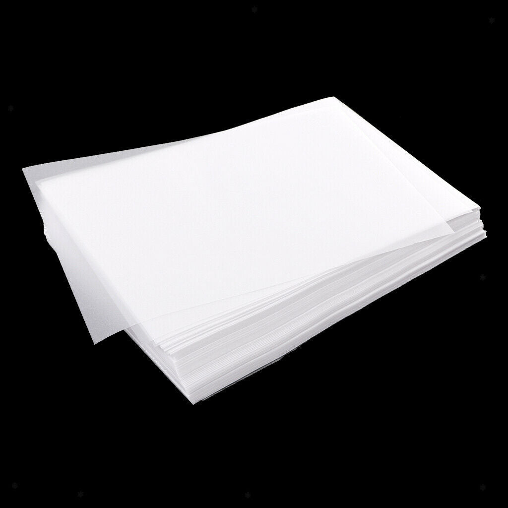 200pcs 63gsm Clear Translucent Tracing Paper Sheet for Drawing 15x10cm