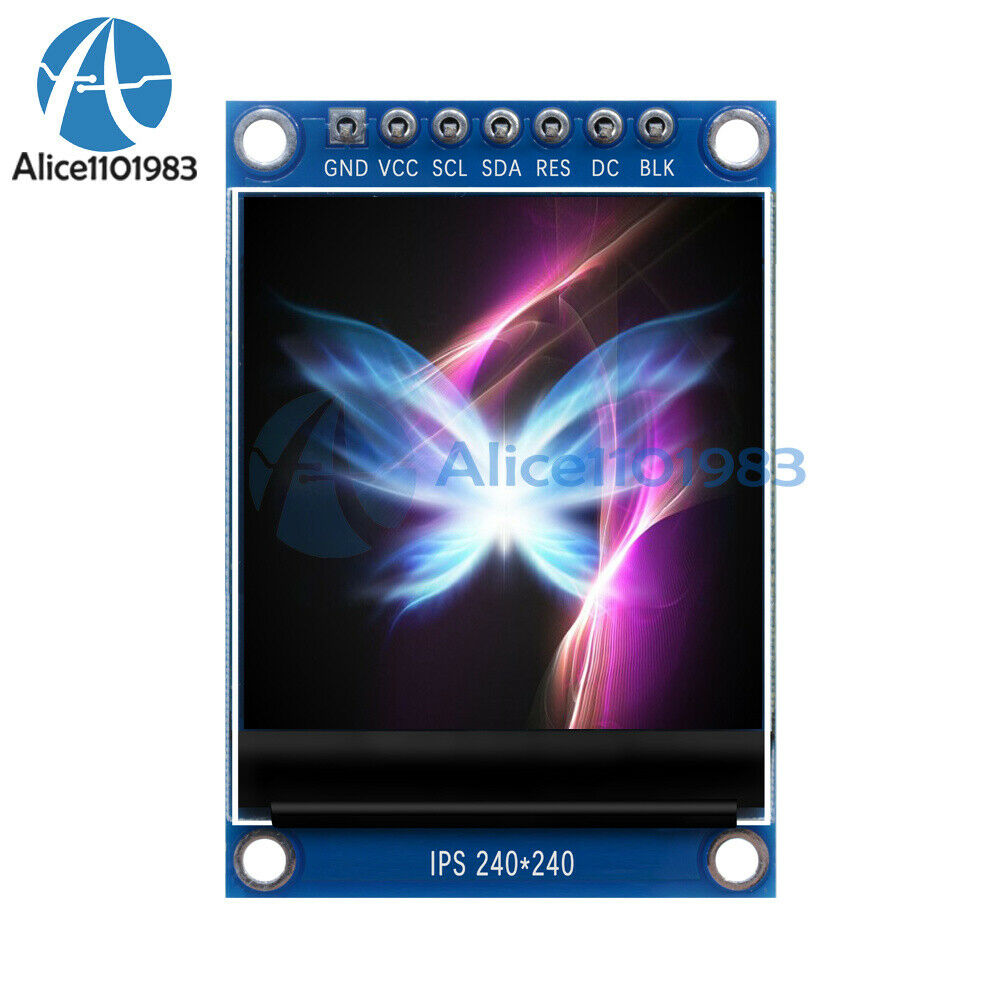 1.3Inch 240*240 IPS Full Color LCD Screen Display Module ST7789 SPI for Arduino