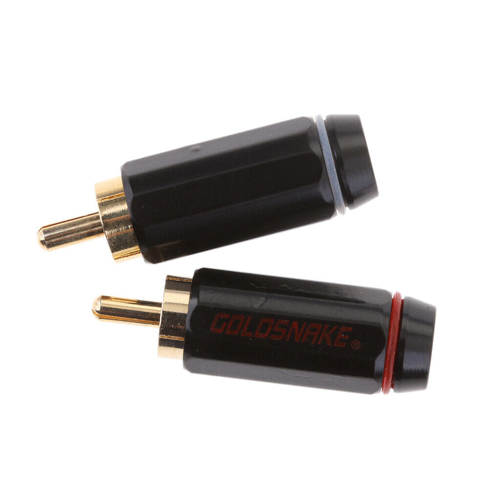 Pack of 2pcs 3.5mm   to RCA Male Plug Mono Female Audio Connector Adapter