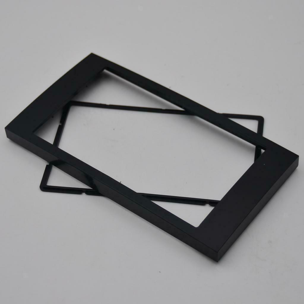 2 Din Car Stereo Panel Trim Black Frame Kit For