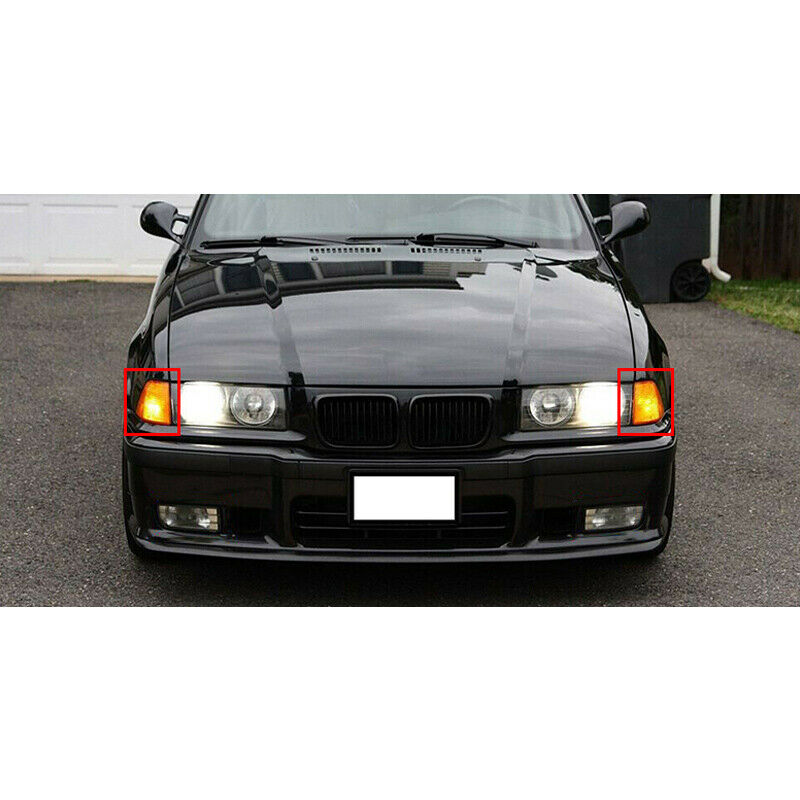 2x L+R Amber Corner Light Turn Signal fit for BMW E36 3 Series 2 Door 92-98