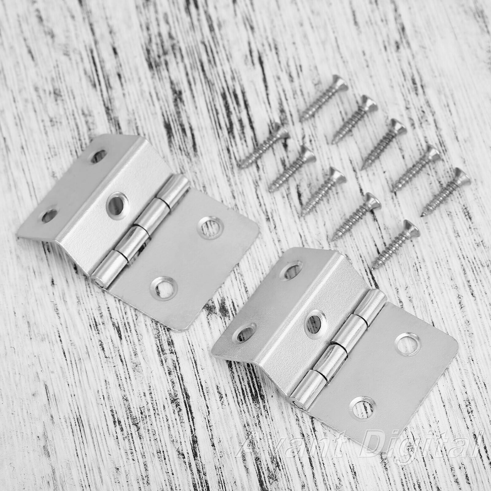 New 2x Folded Jewelry Box Cabinet Hinges Wardrobe Door Hinge Furniture Hardware