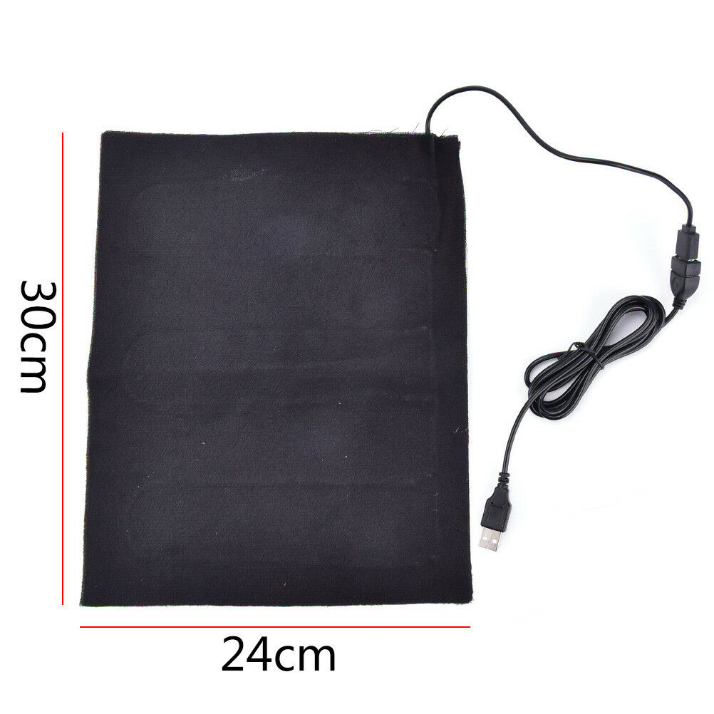 5V Carbon Fiber Heater USB Heated mat Jacket Heated Pads Winter Warmer HeateBDA