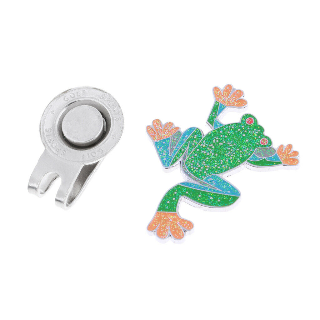 Golf   Clip   Putt Ball Marker for Golf Hat Visor Golfer Gift Frog
