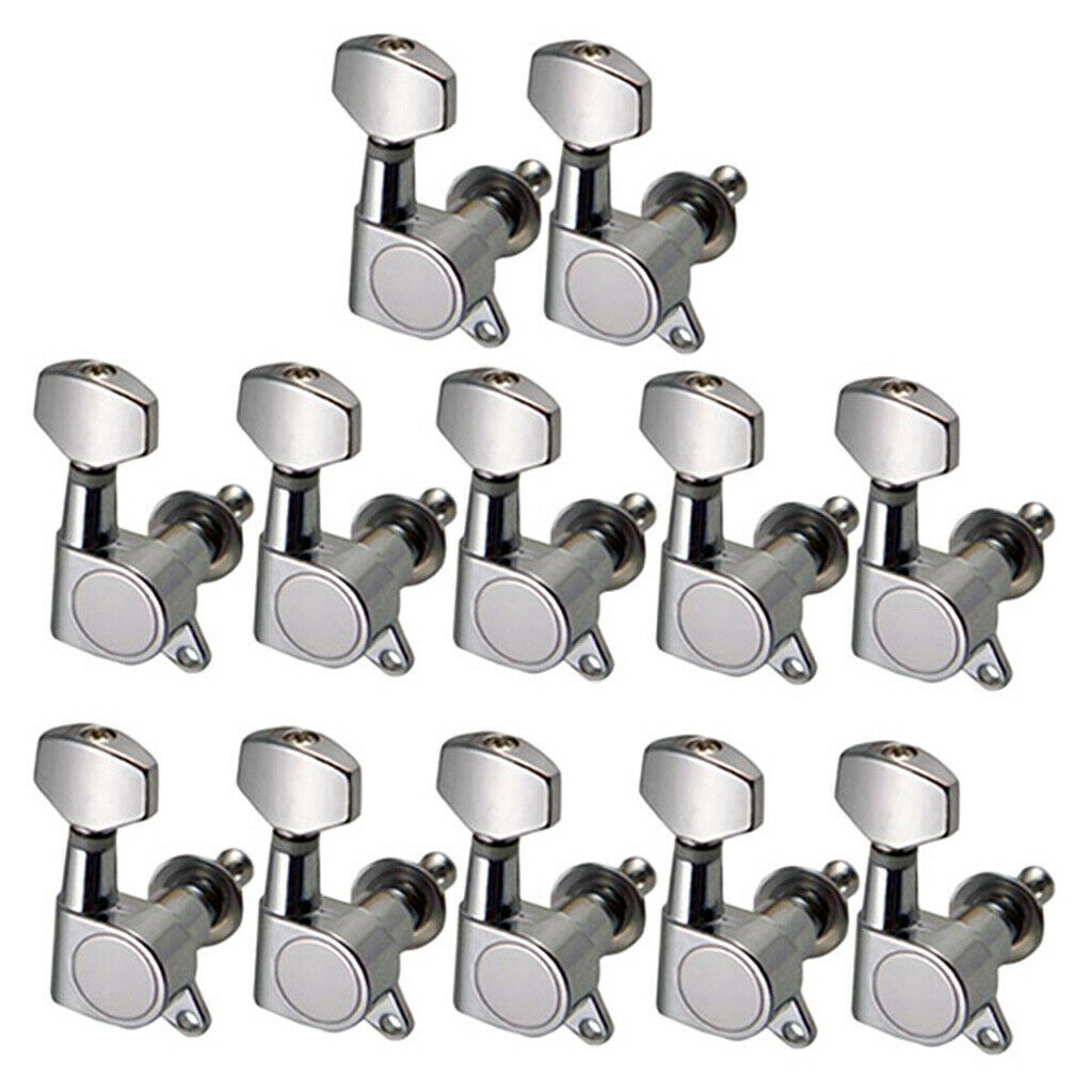 12R String Tuning Pegs Tuners Keys Machine Heads Square for Acoustic Guitars