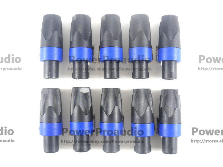 10 x NL4FC Professional 4-core Speakon connector speaker plug For Neutrik
