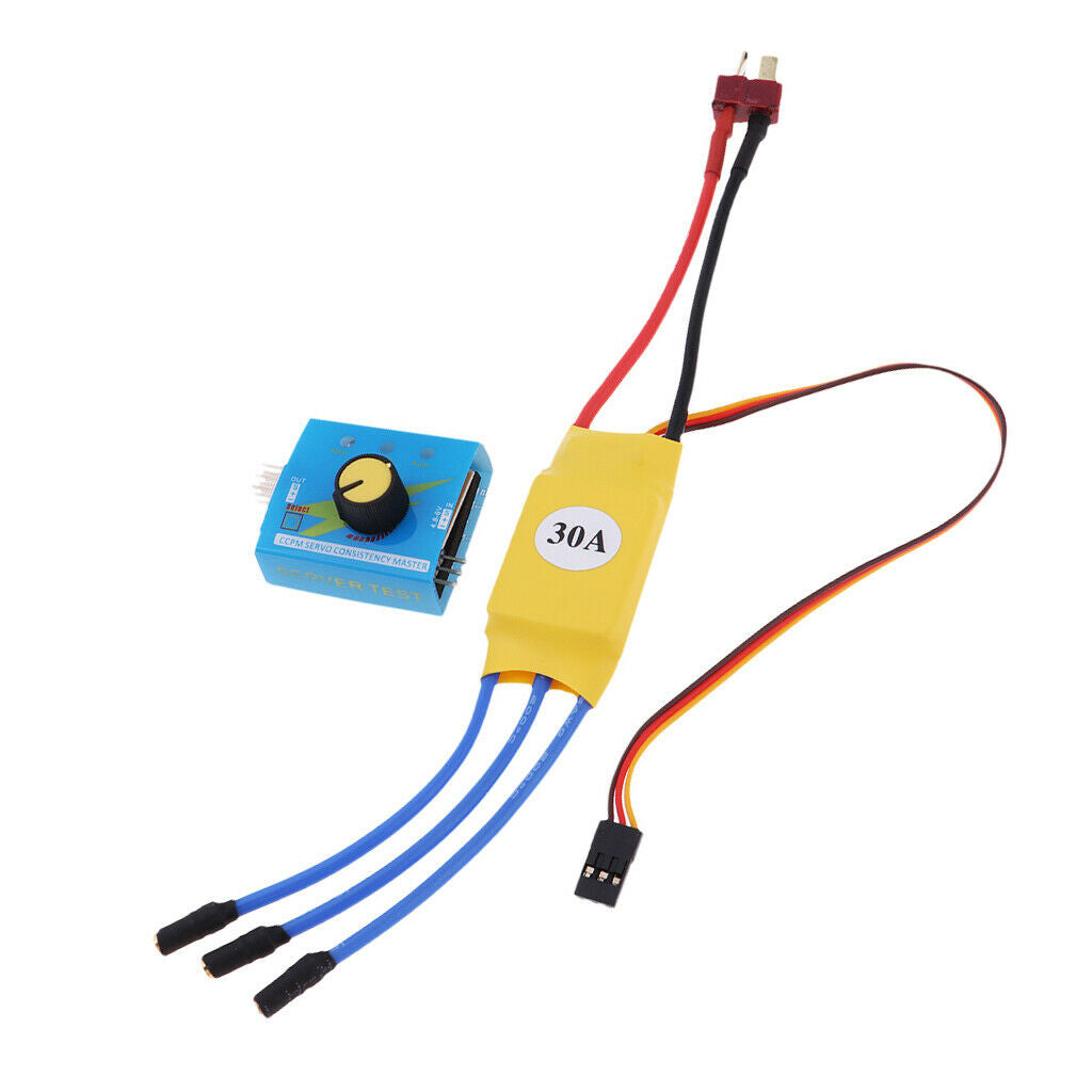 30A RC Brushless Speed Controller ESC + Servo Tester for RC Multicopter