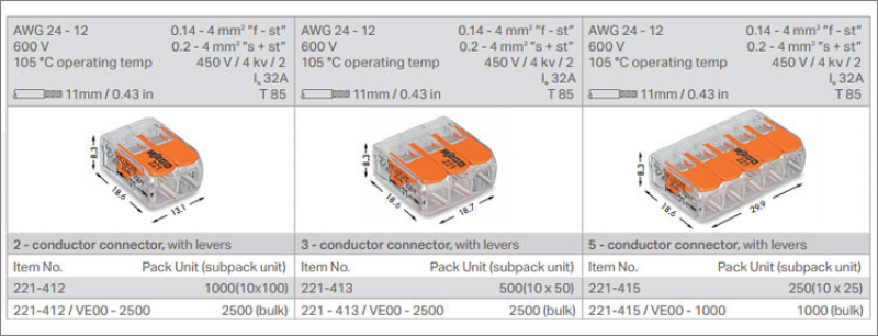High Current Lighting Lamp Connector Led Universal Connector
