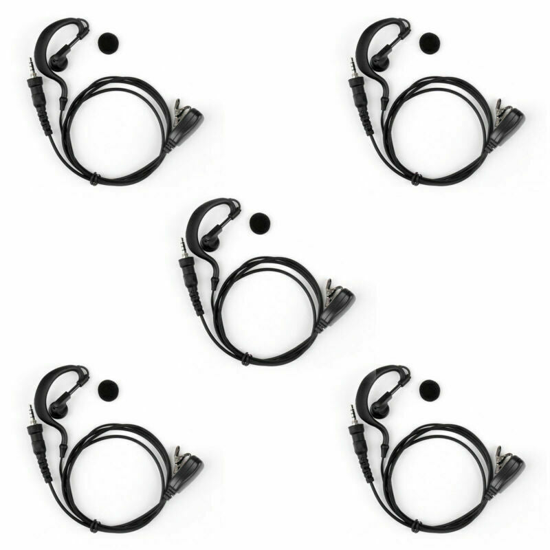 5x Earpiece Headset Two Way PTT For YEASU VX6R VX7R VX170 VX177 Talkie Radio A2
