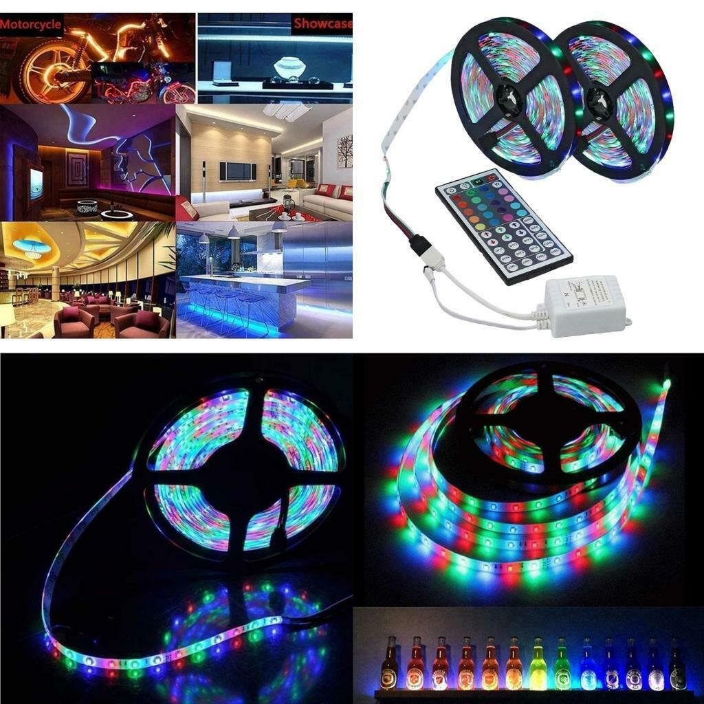 4.8W 10m LED Color Changing Light Strips Battery Powered Indoor Night Lamp