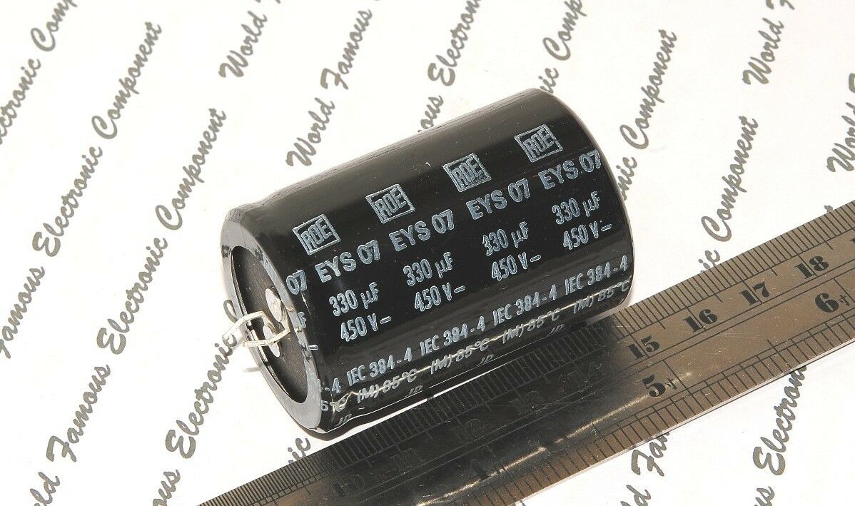 1pcs-ROE EYS07 330uF (330µF) 450V Snap-in Electrolytic Capacitor / Kondensatoren