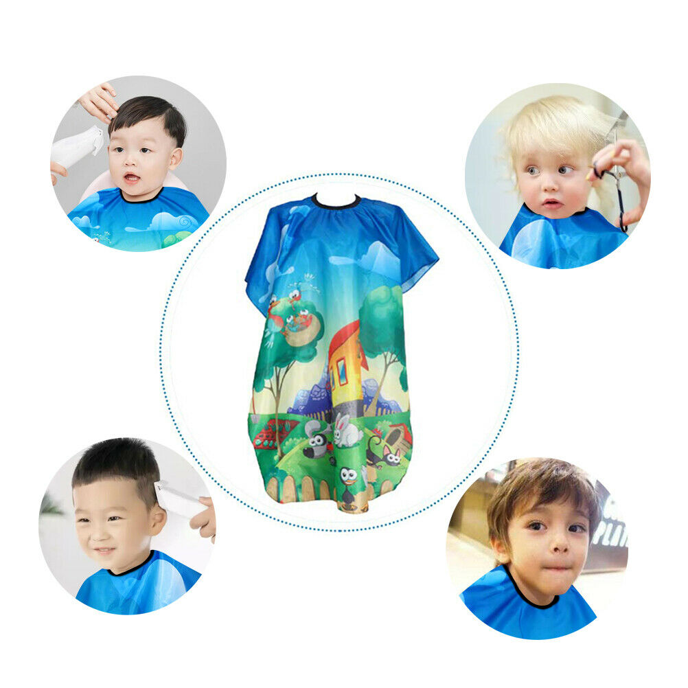 Kids Hairdresser Cutting Cape Apron Kids Animal Pattern Shampoo Salon Cape