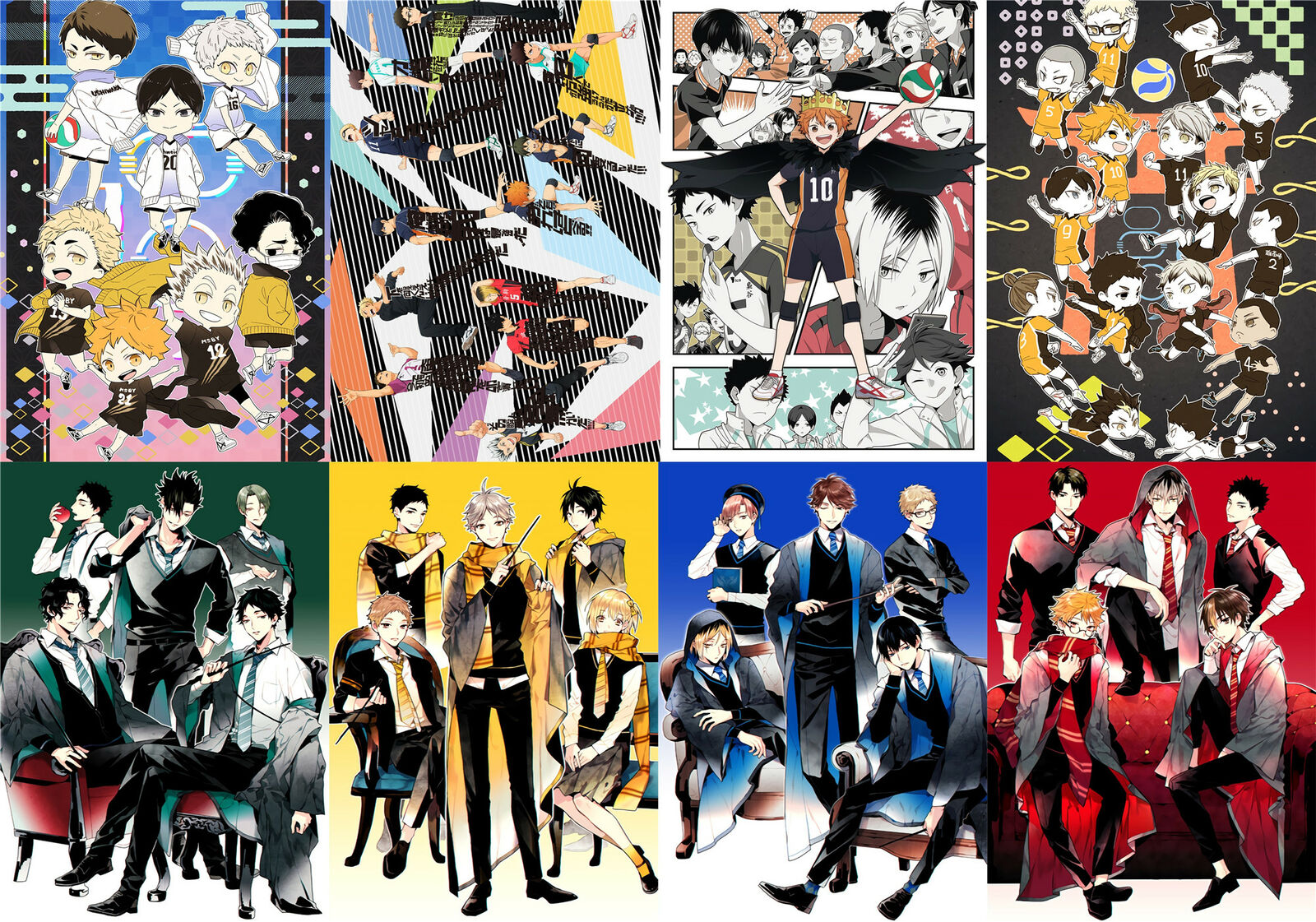 Haikyuu!!  Polypropylene 8 Piece Wall A3-poster